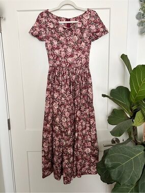 Vintage Laura Ashley Floral Tea Dress